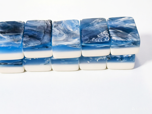 Custom Blue Marble Pattern American <b>Mahjong</b> Tiles <b>Set</b> 160pcs Premium Acrylic Lucite Mahjongg with Jokers OEM ODM Factory Wholesa - Product Image 3