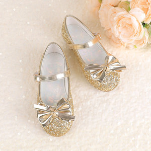 Zapatos <span class=keywords><strong>de</strong></span> Baile <span class=keywords><strong>de</strong></span> <span class=keywords><strong>Princesa</strong></span> para Niñas, Hechos a Medida en Fábrica, con Parte Superior <span class=keywords><strong>de</strong></span> PU con Diseño Floral, Suela Suave, Lazo <span class=keywords><strong>de</strong></span> Cristal, Estilo Mar Jane, Otoño, Algodón - Product Image 1