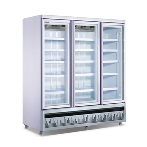 Frigorifero Verticale con <span class=keywords><strong>Porta</strong></span> in Vetro per Esposizione di <span class=keywords><strong>Frutta</strong></span>, Verdura e Prodotti Quotidiani - Product Image 1