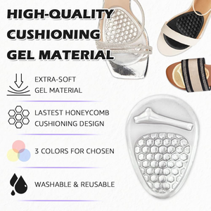 3/4 longueur soutien de la voûte plantaire moyenne chaussure de soin des pieds orthèse pu gel <span class=keywords><strong>semelle</strong></span> intérieure pour chaussures à talons hauts pour femmes - Product Image 5