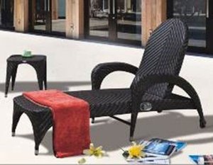 Ensemble de chaises longues de jardin en rotin tressé imperméable de luxe, très résistantes, pour extérieur, plage, <span class=keywords><strong>piscine</strong></span>, cour et <span class=keywords><strong>hôtel</strong></span> - Product Image 4