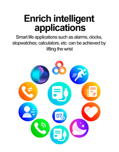 Reloj Inteligente Deportivo con Correa de Cuero, Pantalla IPS, Monitor de Frecuencia Cardíaca, Oxígeno en Sangre, Seguimiento de Salud, Resistente al Agua, Llamadas Bluetooth - Product Image 6