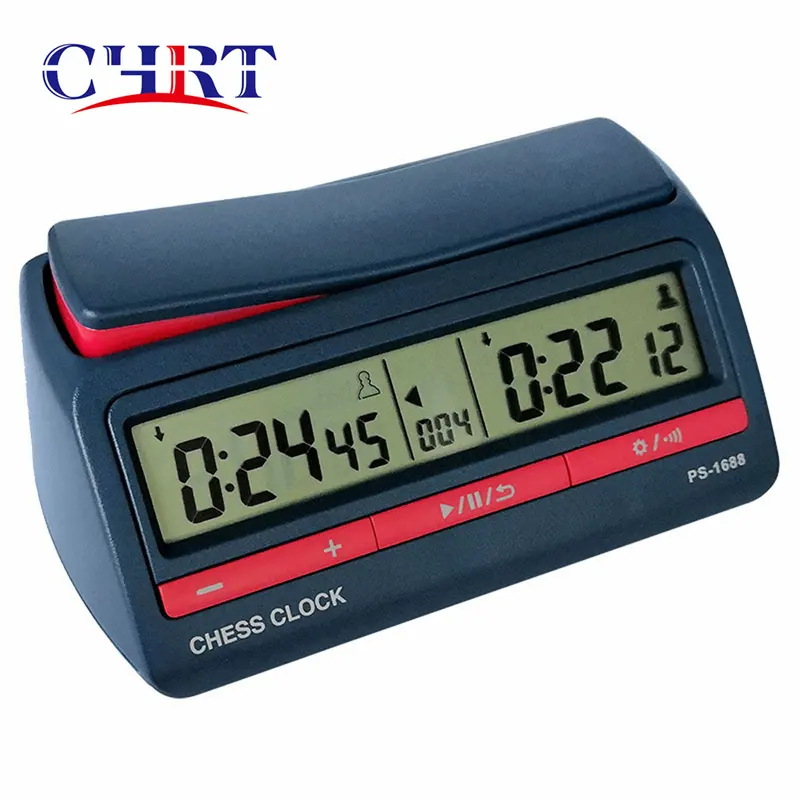 CHRT-pantalla Digital ABS de alta calidad, reloj de ajedrez profesional internacional, azul, avanzado, temporizador de juego de ajedrez Digital