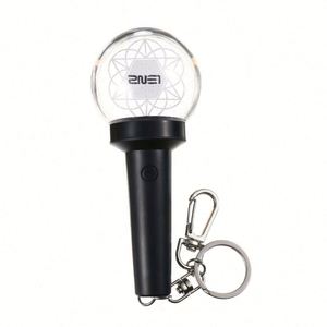 Design Custom Cartoon Acrylic Illuminated Mini Support Stick Keychain LED Mini Hand Light Pendant - Product Image 3