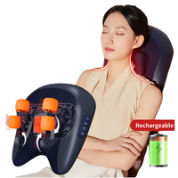COSMO Coussin de massage portable pour le cou et le corps, avec fonction Shiatsu profond, pétrissage, compresse chaude constante, économie d'énergie et minuterie