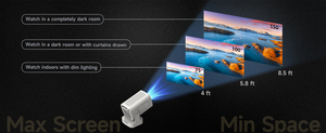 Mini Proyector Inteligente Magcubic HY310 4k, Auto 1080P LED, Portátil, Wifi, Mini Proyector para el Hogar con Altavoz Integrado - Product Image 4