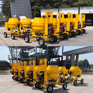 Capacité 250 350 450 Litres Vente Chaude Mélangeurs à Béton à Moteur Diesel Essence Durables pour Travaux de Construction - Product Image 2