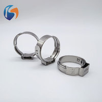 Collier de serrage pour tuyau de moto en acier inoxydable, non réglable, de type simple, sans forme, pour plaque d'immatriculation, pince métallique