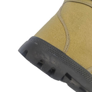 أحذية رجالية مخصصة بلون الرمال الترابية، أحذية صحراوية من القماش، أحذية رينجر - Product Image 6