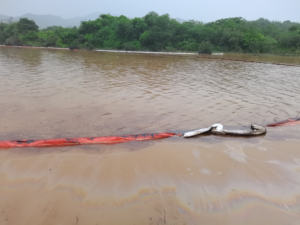आपातकालीन रिसाव स्थितियों में तेजी से तैनाती के लिए उच्च फ्लोटेशन भ्रूण भरा अवरोध, pvc फोम भरा बेलनाकार बूम - Product Image 5