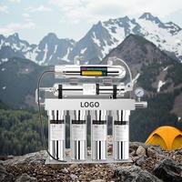 Filtre à eau UF à 6 étages + UV pour la consommation domestique, filtre à eau UV pour la cuisine, sous l'évier, sédiments, acier inoxydable, machine de filtration d'eau du robinet
