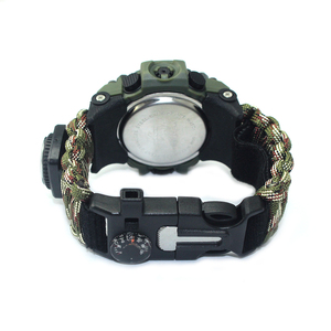 Custom Logo <strong>Survival</strong> Tool Tactical <strong>Watch</strong>, Gift Items Camping Equirpmen Dongguan Plastic Bangle <strong>Watches</strong> - Product Image 3