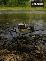 Table de camping pliable moderne ultra-légère - Table tactique en aluminium portable IGT Randonnée Cyclisme Extérieur Mobilier d'extérieur