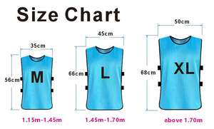 صدرية برقم وشعار قابل للتخصيص لتدريب كرة القدم ، مريلة بوليستر برقبة ناعمة للتنفس ، كرة قدم محددة - Product Image 4