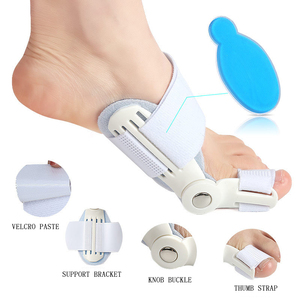 Correcteur d'<span class=keywords><strong>Hallux</strong></span> <span class=keywords><strong>Valgus</strong></span> pour Jour et <span class=keywords><strong>Nuit</strong></span>, Orthèse en Gel Blanc, Séparateur d'Orteils avec Matériau PU, Léger, Taille Unique - Product Image 4