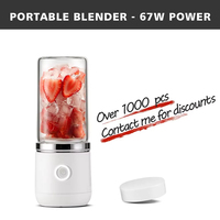 Hoge snelheid 18000 RPM One Touch fruitmixer met aangepast logo, USB oplaadbaar, mini draagbare blender voor thuis en onderweg
