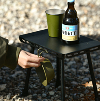Tabouret tactique moderne en aluminium ultraléger pour le camping en plein air et table pliante compacte et portable