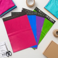 Sacs d'expédition personnalisés en polyéthylène (LDPE) résistants aux déchirures, auto-adhésifs, pour chaussettes, avec logo