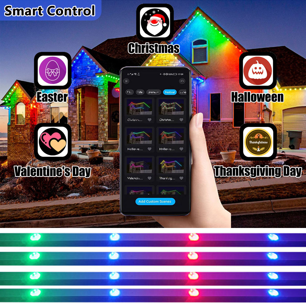 Gemstone Permanent Lights 3 Led 30MM Waterproof Permanent Lights Christmas Rgbw Lights · image 2