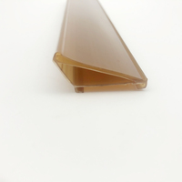 Profil en PVC encastré pour étiquettes de prix, pour fabricant de gondoles, OEM, canal de bord de rayonnage préinstallé, bande extrudée, fournisseur en gros