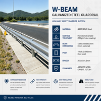 Barrera de Seguridad para Carreteras en Venta, Proveedores de Barreras de Seguridad Tipo W, Barrera de Seguridad para Carreteras al Mejor Precio, Barrera de Seguridad Duradera para Carreteras