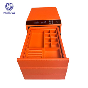 Custom Smart Unlocking Three Layers Divided Drawers Home Security Fingerprint Safe <b>Box</b> for Storage Jewellery - Product Image 6
