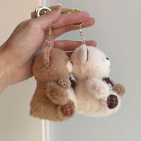 Peluche d'ours mignonne et moelleuse de haute qualité pour pendentif de sac, porte-clés en peluche personnalisé, vente en gros