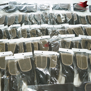 Pizzo trasparente 4x4 chiusura lisci capelli lisci extension per capelli allineati con chiusura in pizzo trasparente merletto svizzero per la fabbricazione di parrucca - Product Image 4