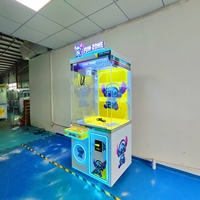 Machine à griffes commerciale à LED néon, à monnayeur, jeu de pêche de jouets à prix pour zone de divertissement et salle d'arcade de centre commercial