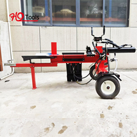 Machinerie forestière portable de 22 tonnes, processeur horizontal de bois de chauffage, fendeuse de bûches avec bras de levage hydraulique HY22T-GL-650A