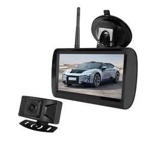4,3 Zoll Windschutzscheiben-Saugnapf-Bildschirm HD-Nachtsicht-Einparkhilfe-Kennzeichen Wireless Car Backup Rückfahr kamera