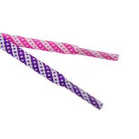 Lacets Weiou 5 mm – Vente en gros – Lacets polyvalents classiques et tendance en polyester rond avec double sangle diagonale – Corde de loisirs à la mode