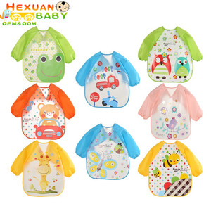 Baberos de dibujos animados para niños, impermeable, <span class=keywords><strong>dibujo</strong></span>, manga larga - Product Image 2