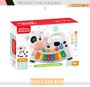 Nouveaux jouets éducatifs pour bébés et enfants, adorable <span class=keywords><strong>vache</strong></span>, <span class=keywords><strong>piano</strong></span> à orgue, clavier musical - Product Image 5