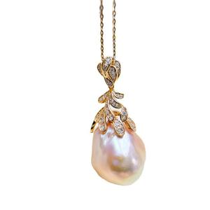 Colgante de Plata S925 con Cuentas Redondas de 11-13 mm, Hermoso Collar de Jade DIY y Accesorios, Base Vacía 31104 - Product Image 4