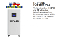 STOCK EU 48V Seplos Vertical Type MASON280 DIY KITS BMS 2.0 3.0 avec équilibreur actif expédition DDP avec taxe gratuite