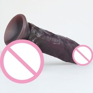 ORALSX 4cm Diameter Black <b>Dildo</b> Realistic Cock with Suction Cup Silicone Soft <b>Dildo</b> Anal Plug Artificial Penis for Women Sex Toy - Product Image 1