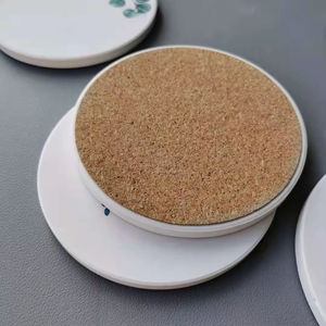 European Style Silk Screen Printed Ceramic Coaster Retro Floral Pattern Creative Waterproof Insulated <b>Pad</b> for Coffee Promotional - Product Image 5