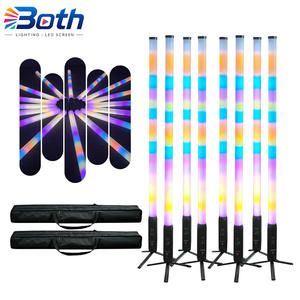 8pcs with 2 bags 360 Degree <b>LED</b> Video <b>Tube</b> Light IP65 Waterproof RGBWA 5in1 Wireless Battery Pixel Bar - Product Image 1