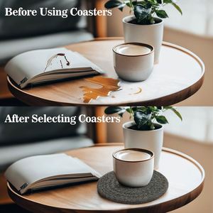 Jianna 8pcs 4.3 Inch Woven Cotton Rope Classic Coaster Set 8 Colors Portable Home Decor Coffee Table Business Tea <b>Cups</b> <b>Saucers</b> - Product Image 3