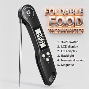Digital Food Thermometer Stainless Steel Meat Probe Electronic Kitchen Thermometer for <b>Grilling</b> Roasting Cooking - Product Image 6