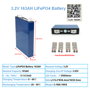 <strong>3.2v</strong> 163AH <strong>LiFePO4</strong> Prismatic Cell - Product Image 2