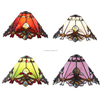 Abat-jour en verre teinté minimaliste de 13 pouces, design vintage avec oiseaux, 2700K, blanc chaud doux, installation facile pour lustres et lampes de table