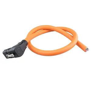 Custom Design 100A High Orange Speed Electric Motorcycle Plug Wire Harness 5AWG 20AWG Male Female Plug