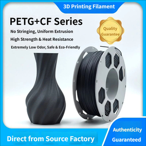 เส้นใยพิมพ์ 3 มิติ PETGCF เสริมคาร์บอนไฟเบอร์ ทนความร้อนสูง เกรดวิศวกรรม ขนาด 1.75 มม. น้ำหนัก 1 กก. แข็งแรงสูง ไม่โก่งงอ พิมพ์ง่าย - Product Image 2