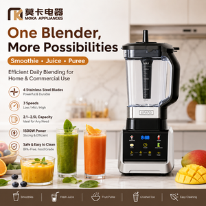 <span class=keywords><strong>Blender</strong></span> Elektrik 3-in-1 Berkualitas Tinggi, Kapasitas 2.5L, Bebas BPA, Penghalus Otomatis, Multi Kecepatan untuk Smoothie, Jus, Dapur Rumah - Product Image 2