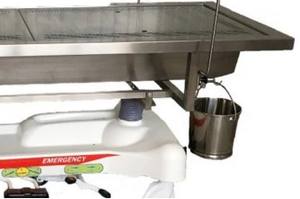 라운드핀 RD-8000S6 고품질 304 스테인레스 스틸 부검 테이블 부검 테이블 법의학 용 부검 - Product Image 6