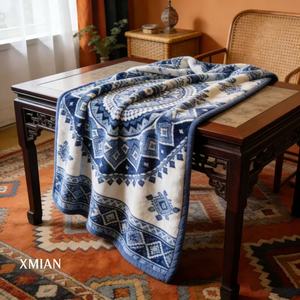 Custom Printed Hypoallergenic Breathable Modern Polyester <strong>Flannel</strong> Blanket for All-Season Travel &amp; <strong>Bedding</strong> - Product Image 6