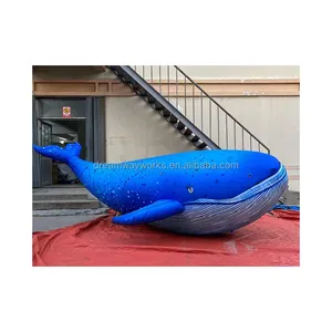 2024热卖充气鲸鱼，巨型充气蓝鲸广告