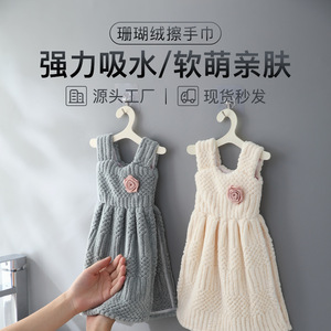 Soft Microfiber Hand Towel Solid Color Rectangle Skin Friendly Home Use 80g 100g Kids Bath Towel With Hanger - Product Image 5